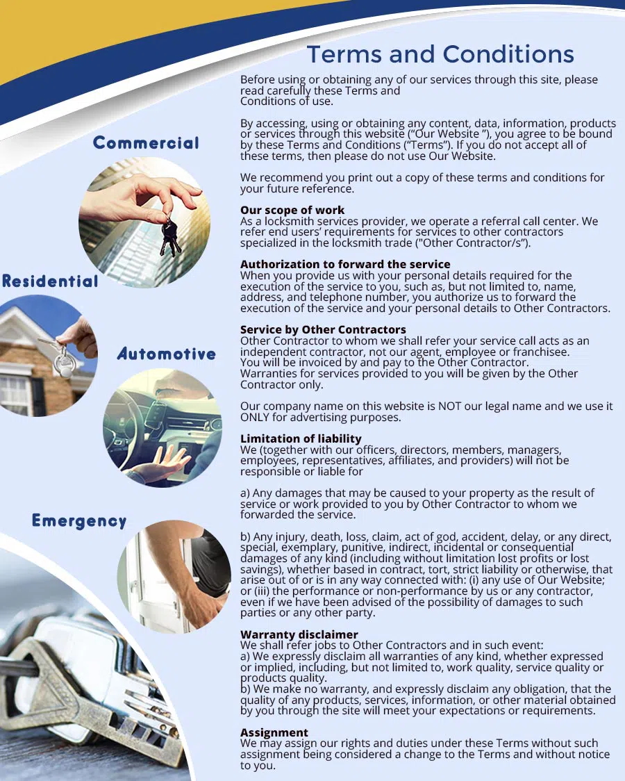 City Locksmith Store Falls Church, VA 703-596-8583 - terms-ls